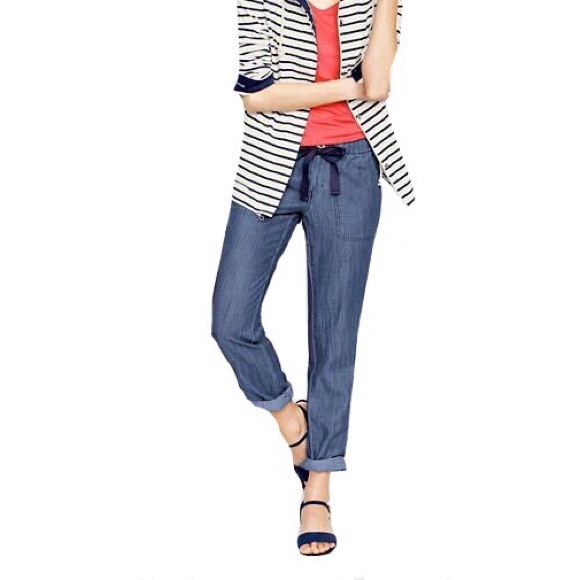 Lands' End Pants - NWT Lands End Chambray Market Pants